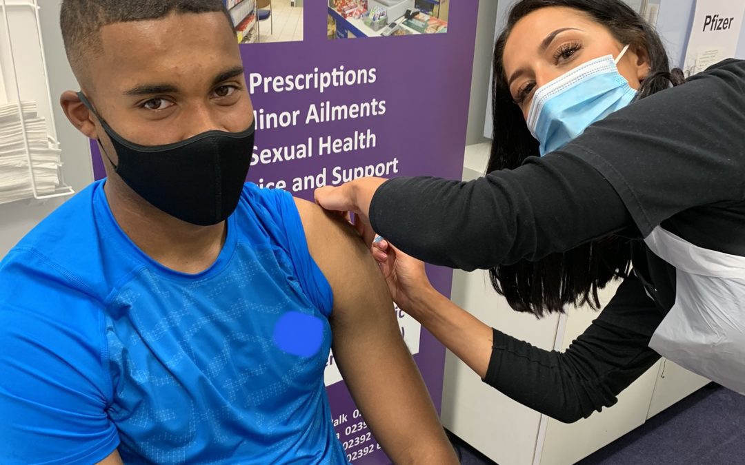 Pompey Players Get Vaccinated